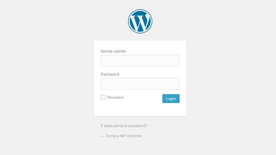 Come Usare WordPress-effettuare il login